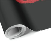 Papier Cadeau Ajouter votre propre texte sur grunge American fla (Coin rond)