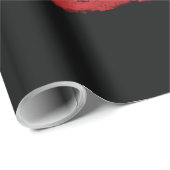 Papier Cadeau Ajouter votre propre texte sur grunge American fla (Coin rond)