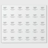 Papier Cadeau ajouter votre texte simple diplôme ajouter le nom (Plat)