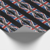 Papier Cadeau Ajouter votre texte sur le drapeau anglais Jeu d'o (Coin)