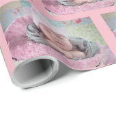 Papier Cadeau Ajoutez la photo de votre bébé à cette enveloppe-c (Coin rond)