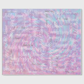 Papier Cadeau Ajoutez un nom (Plat)