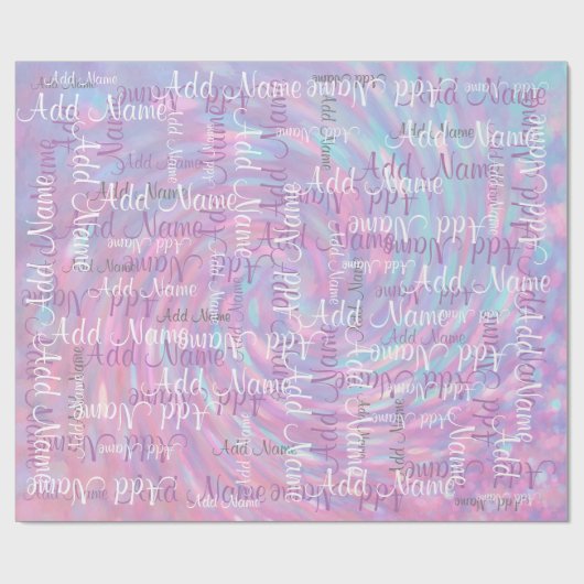 Papier Cadeau Ajoutez un nom (Plat)