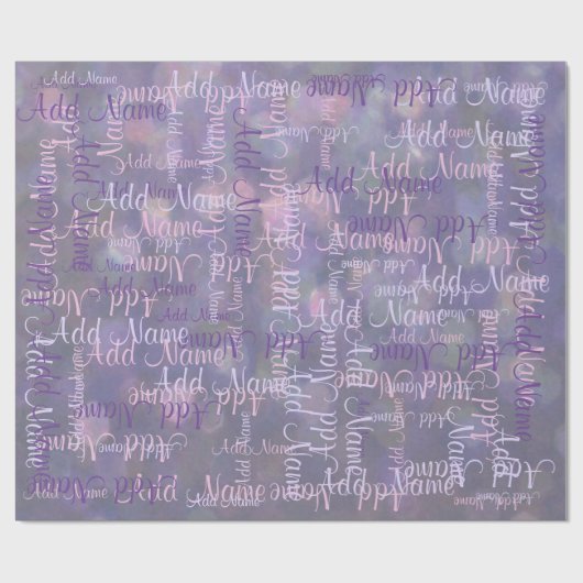 Papier Cadeau Ajoutez un nom (Plat)