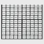 Papier Cadeau Ajoutez vos photos (Plat)