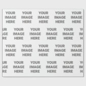 Papier Cadeau Ajoutez Votre Conception Photo Votre Propre Annive (Plat)