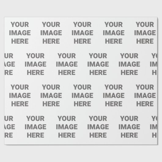 Papier Cadeau Ajoutez Votre Conception Photo Votre Propre Annive (Plat)