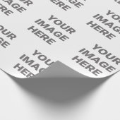 Papier Cadeau Ajoutez Votre Conception Photo Votre Propre Annive (Coin)