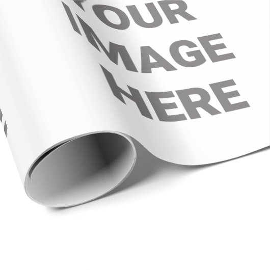 Papier Cadeau Ajoutez Votre Conception Photo Votre Propre Annive (Coin rond)