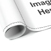 Papier Cadeau Ajoutez votre image ou texte faite sur commande (Coin rond)