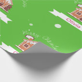 Papier Cadeau AKA Nom Personnalisé Joyeux Noël Maison en pain d' (Coin)