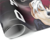 PAPIER CADEAU AKITA (Coin rond)