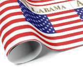 PAPIER CADEAU ALABAMA (Coin rond)