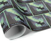 Papier Cadeau Alaska | Oie des aurores nordiques (Coin rond)