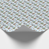 Papier Cadeau Alaska Wildlife Holiday Wrapping Paper (Coin)