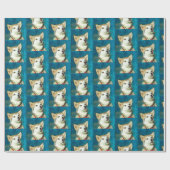 Papier Cadeau Alaskan Malamute Dog Art (Plat)