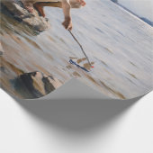 Papier Cadeau Albert Edelfeue - Les garçons jouent sur le rivage (Coin)