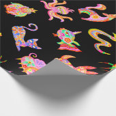 Papier Cadeau Alebrijes enveloppant du papier (Coin)