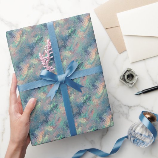 Papier Cadeau Alexandrite Blue Glassy Texture (Cadeaux)