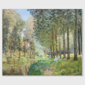 Papier Cadeau Alfred Sisley - Reposez le long du ruisseau (Plat)
