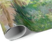 Papier Cadeau Alfred Sisley - Reposez le long du ruisseau (Coin rond)