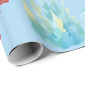 Papier Cadeau Algues (Coin rond)