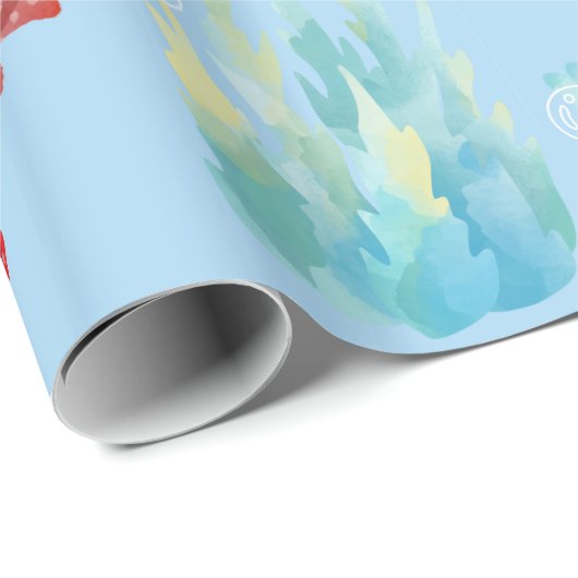 Papier Cadeau Algues (Coin rond)