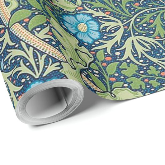 Papier Cadeau Algues, William Morris (Coin rond)