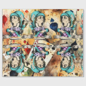 Papier Cadeau Alice au pays des merveilles (Plat)