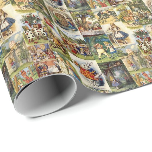 Papier Cadeau Alice au pays des merveilles (Coin rond)