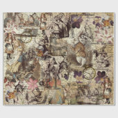 Papier Cadeau Alice Au Pays Des Merveilles (Plat)