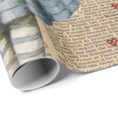 Papier Cadeau Alice au pays des merveilles Mange moi Muffin (Coin rond)