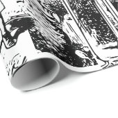 Papier Cadeau Alice au pays des merveilles Papier à enveloppemen (Coin rond)