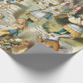 Papier Cadeau Alice Au Pays Des Merveilles Papier Enveloppant (Coin)