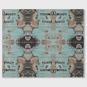 Papier Cadeau Alice au pays des merveilles reine des coeurs (Plat)