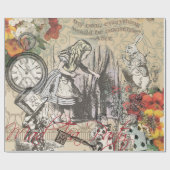 Papier Cadeau Alice au pays des merveilles Rideau Art classique (Plat)