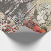 Papier Cadeau Alice au pays des merveilles Rideau Art classique (Coin)