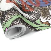 Papier Cadeau alice cartes pays des merveilles (Coin rond)