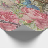Papier Cadeau Alice Cheshire Chat Wonderland Tree Garden (Coin)