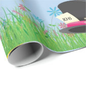 Papier Cadeau Alice dans l'enveloppe de cadeau du pays des (Coin rond)