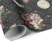 Papier Cadeau Alice en caractères du pays des merveilles sur le (Coin rond)