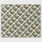 Papier Cadeau Alice et le chat de Cheshire (Plat)