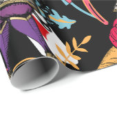 Papier Cadeau Alice excitante dans les plans de la fête de Wonde (Coin rond)