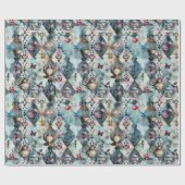 Papier Cadeau Alice in Wonderland Pattern (Plat)