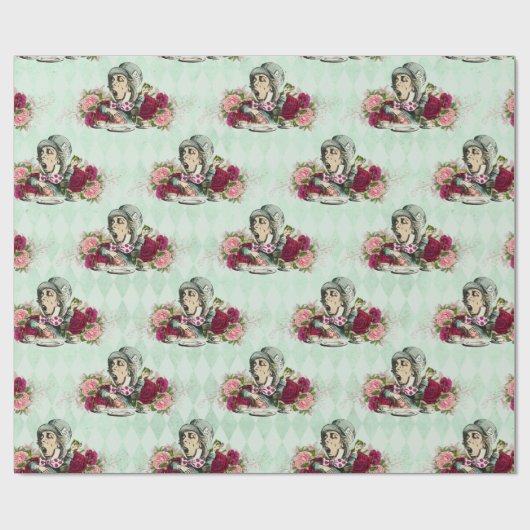 Papier Cadeau Alice In Wonderland Tea Time Wrapper Paper (Plat)