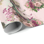 Papier Cadeau Alice In Wonderland Tea Time Wrapper Paper (Coin rond)