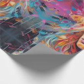 Papier Cadeau Alice psychédélique au pays des merveilles Thème F (Coin)