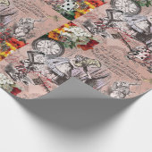 Papier Cadeau Alice rideau absurde merveilleuse (Coin)