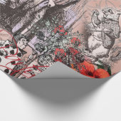 Papier Cadeau Alice rideau absurde merveilleuse (Coin)