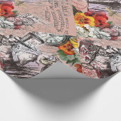 Papier Cadeau Alice rideau absurde merveilleuse (Coin)